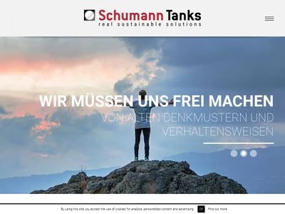 Website von Schumann Tanks GmbH