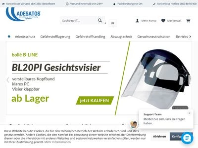 Website von ADESATOS GmbH