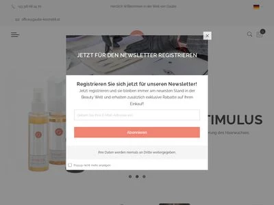 Website von MS Gaube Kosmetik GmbH