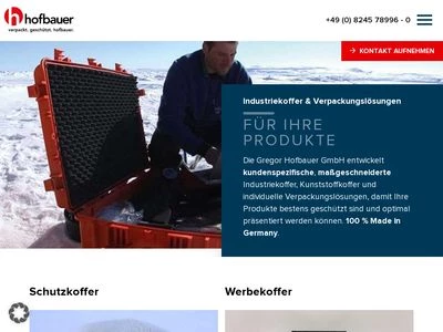 Website von Gregor Hofbauer GmbH