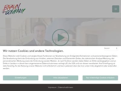 Website von Zischka - Braun+Company Papierwaren GmbH