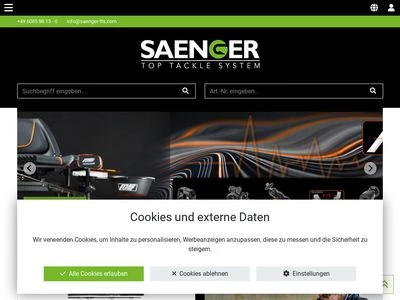 Website von Sänger Rollenlager GmbH & Co. KG