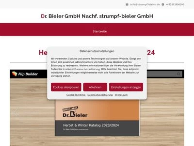 Website von Dr. Bieler GmbH