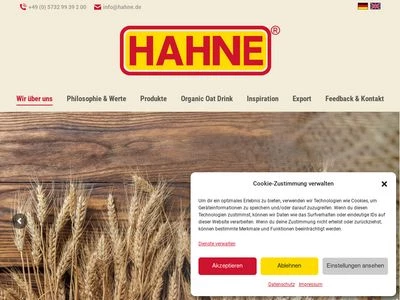 Website von C. Hahne Mühlenwerke GmbH & Co. KG