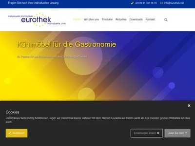 Website von eurothek GmbH & Co. KG