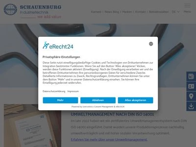 Website von C+L Industrietechnik GmbH