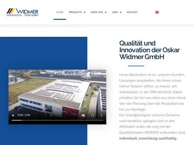 Website von Oskar WIDMER GmbH
