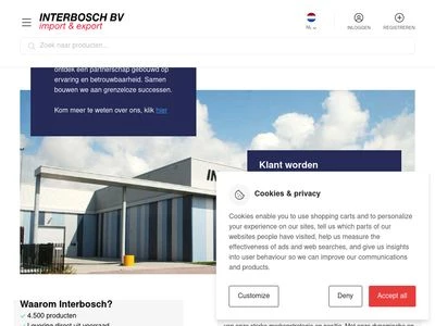 Website von Interbosch BV