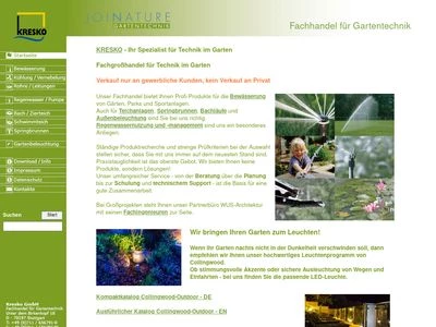Website von Kresko GmbH