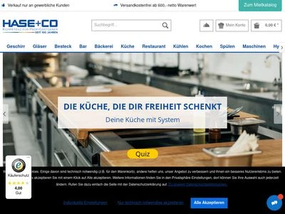 Website von HASE GmbH + CO KG