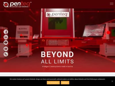 Website von penteq GmbH