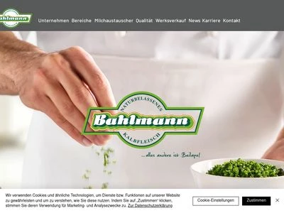 Website von Hubert Bahlmann GmbH & Co. Versandschlachterei Spezialmischfutterwerk KG