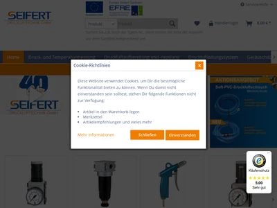 Website von Seifert Drucklufttechnik GmbH