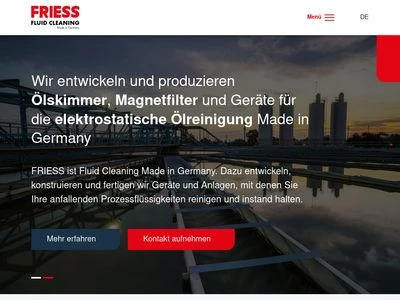 Website von Friess GmbH