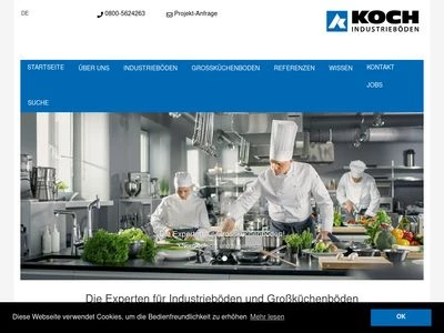 Website von Koch Industrieböden GmbH & CO. KG