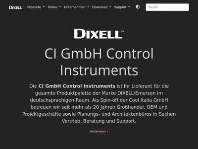 Website von CI GmbH CONTROL INSTRUMENTS