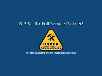 Website von B-P-S Production & Services UG, haftungsbeschränkt
