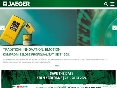 Website von Paul Jaeger GmbH & Co. KG