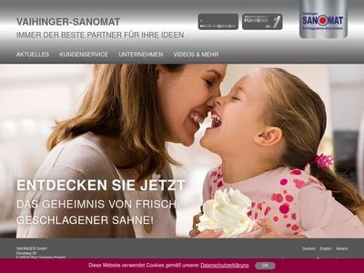Website von Vaihinger GmbH