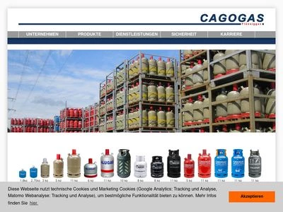Website von CAGOGAS GmbH