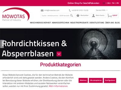 Website von MOWOTAS GmbH