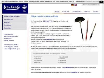 Website von Pinselmanufaktur Aulitzky-Leonhardy GmbH