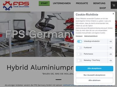 Website von FPS Germany GmbH