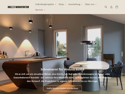 Website von Holzmanufaktur GmbH