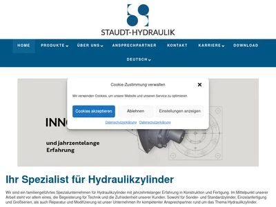 Website von Staudt-Hydraulik GmbH & Co. KG