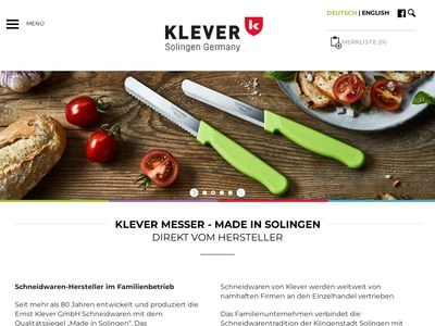 Website von Ernst Klever GmbH