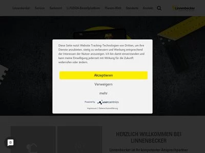 Website von Wilhelm Linnenbecker GmbH & Co. KG