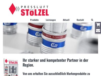 Website von Pressluft Stölzel GmbH & Co. KG