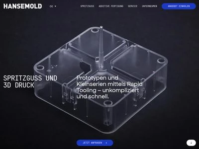 Website von Hansemold GmbH