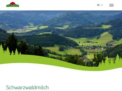Website von Schwarzwaldmilch GmbH Offenburg