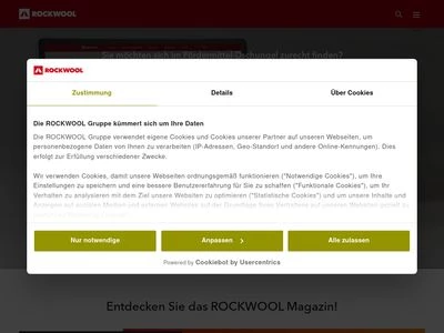 Website von DEUTSCHE ROCKWOOL GmbH & Co. KG