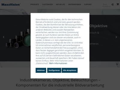 Website von MaxxVision GmbH