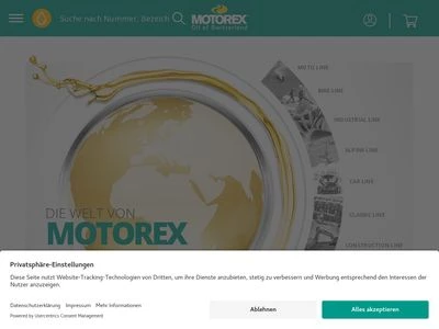 Website von MOTOREX AG