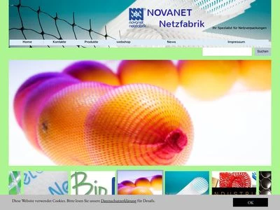 Website von NOVANET Kunststoff GmbH