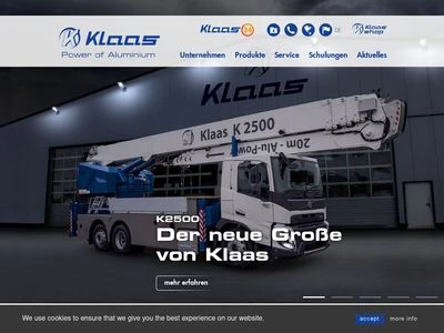 Website von Klaas Service- und Vertriebs GmbH