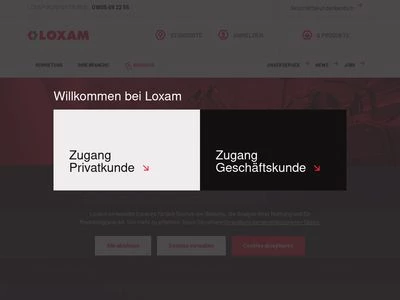Website von Loxam GmbH