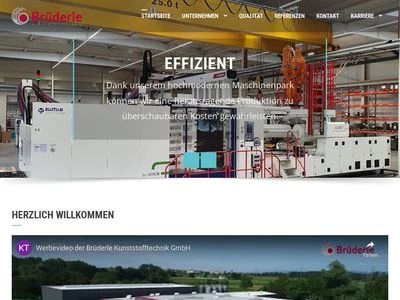 Website von Brüderle Kunststofftechnik GmbH