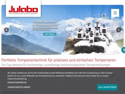 Website von JULABO GmbH