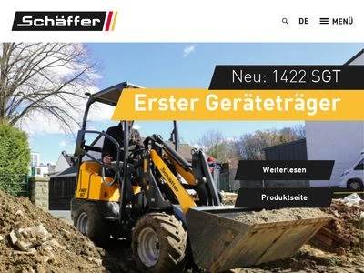 Website von Schäffer Maschinenfabrik GmbH