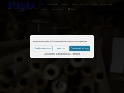 Website von BÖGRA Technologie GmbH
