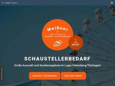 Website von Meißner GmbH & Co. Handels KG