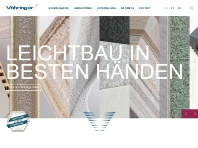 Website von Vöhringer GmbH & Co. KG