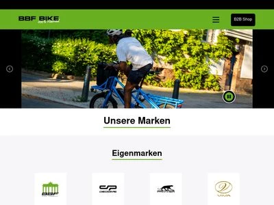 Website von BBF Bike GmbH