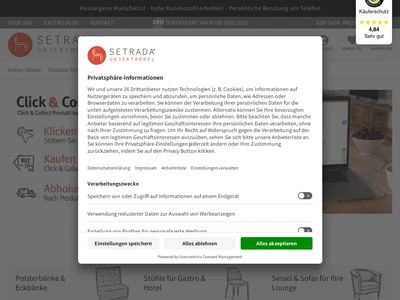 Website von SETRADA® GmbH & Co. KG