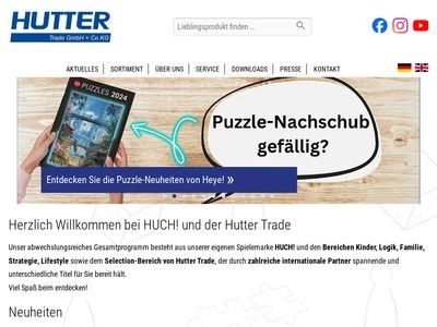 Website von Hutter Trade GmbH + Co KG