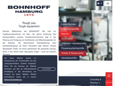 Website von August F. M. Bohnhoff GmbH